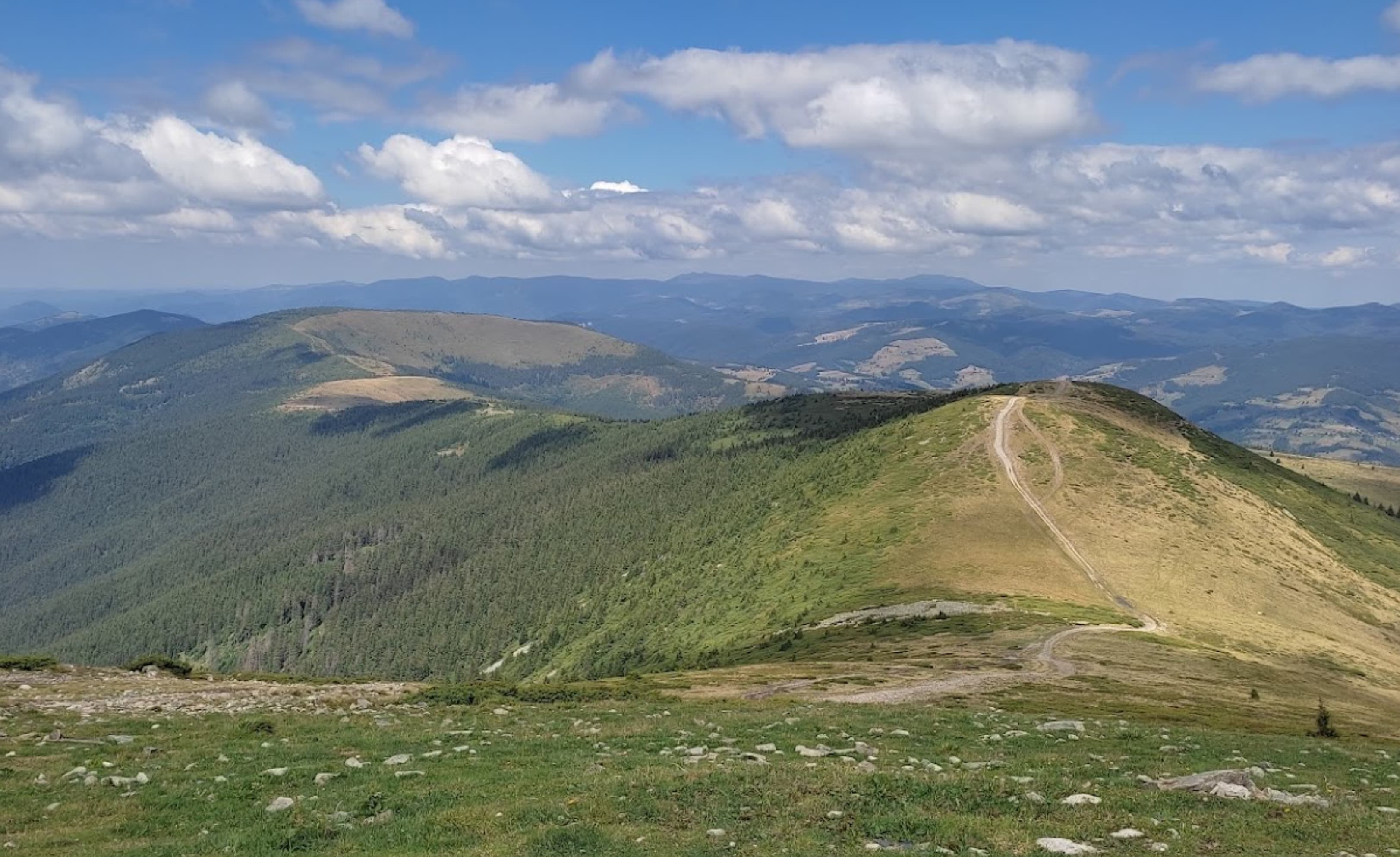 Panorama de pe vârf