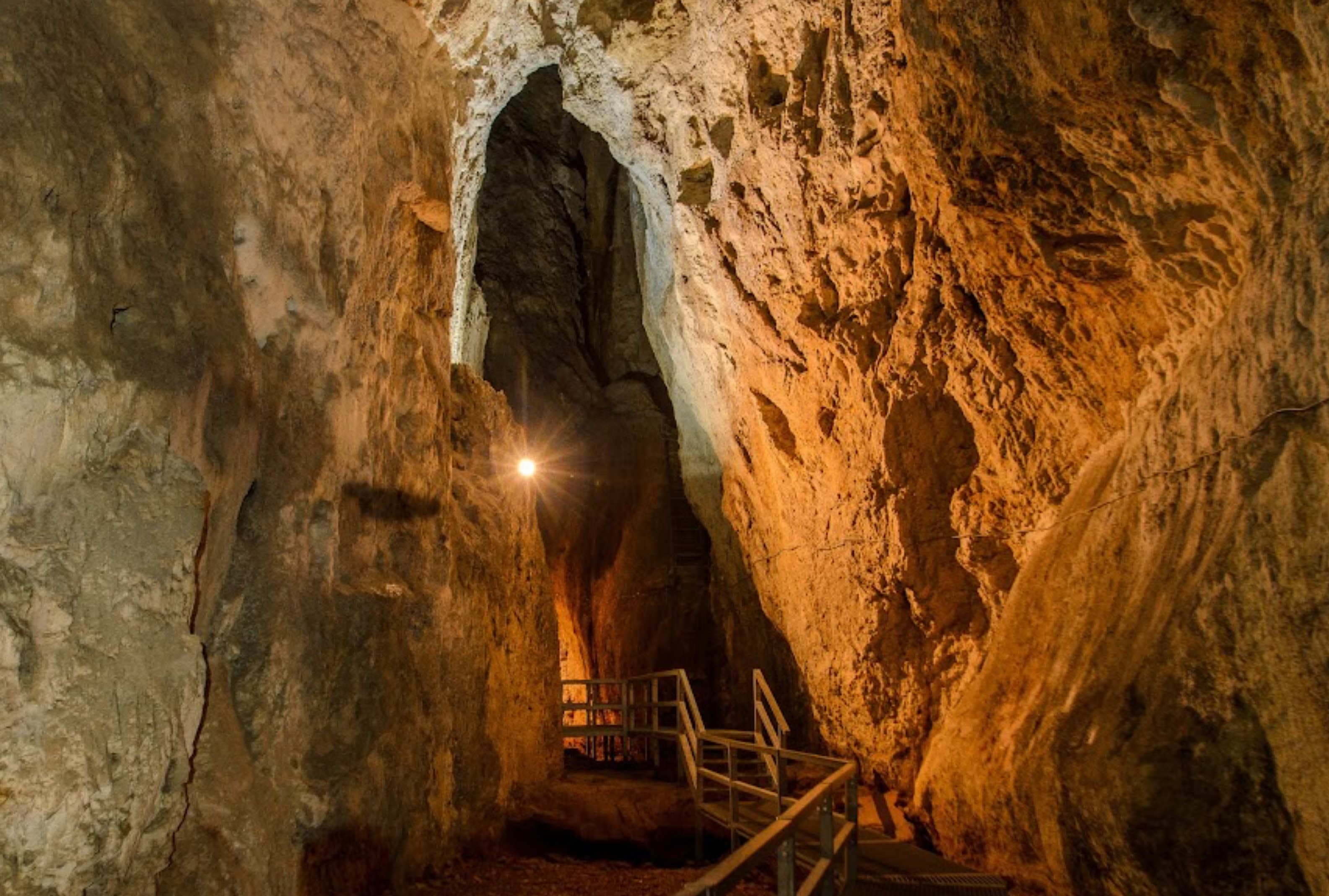 Inside the cave