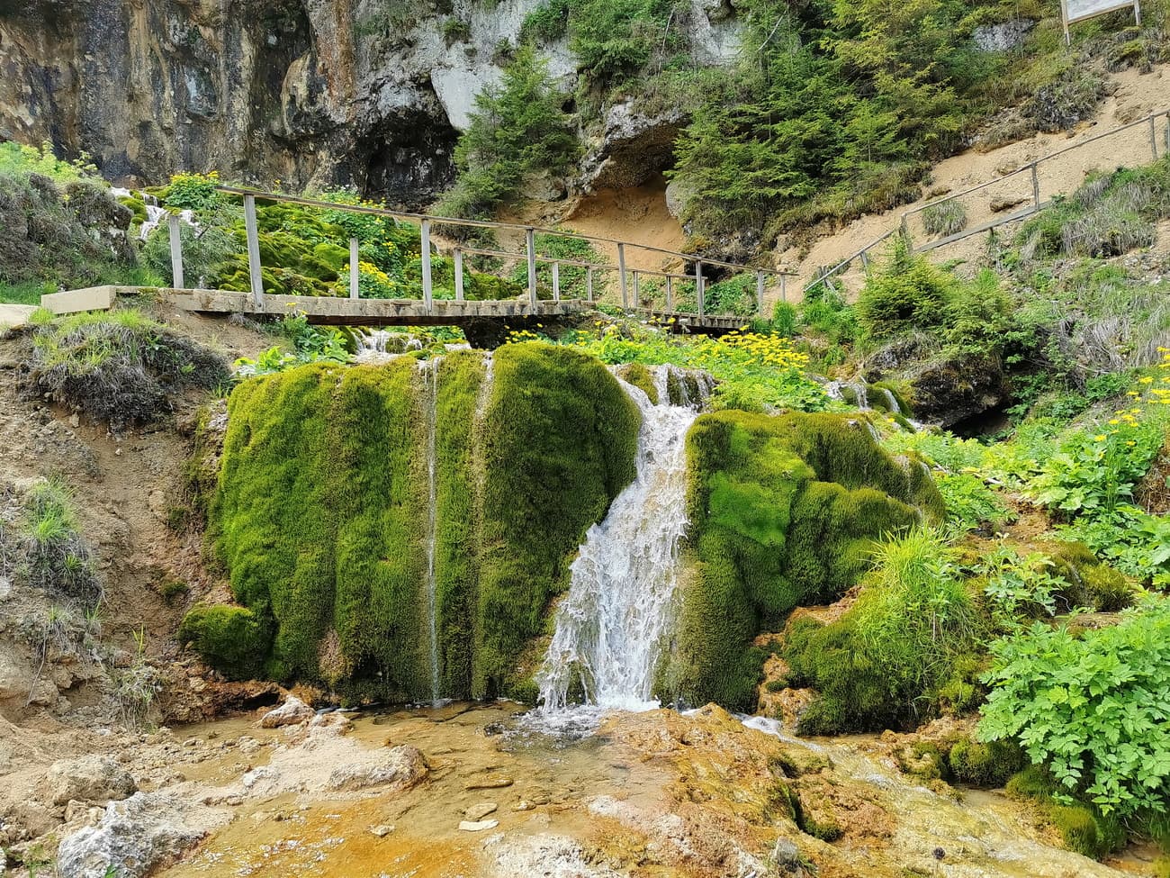 Waterfall front view