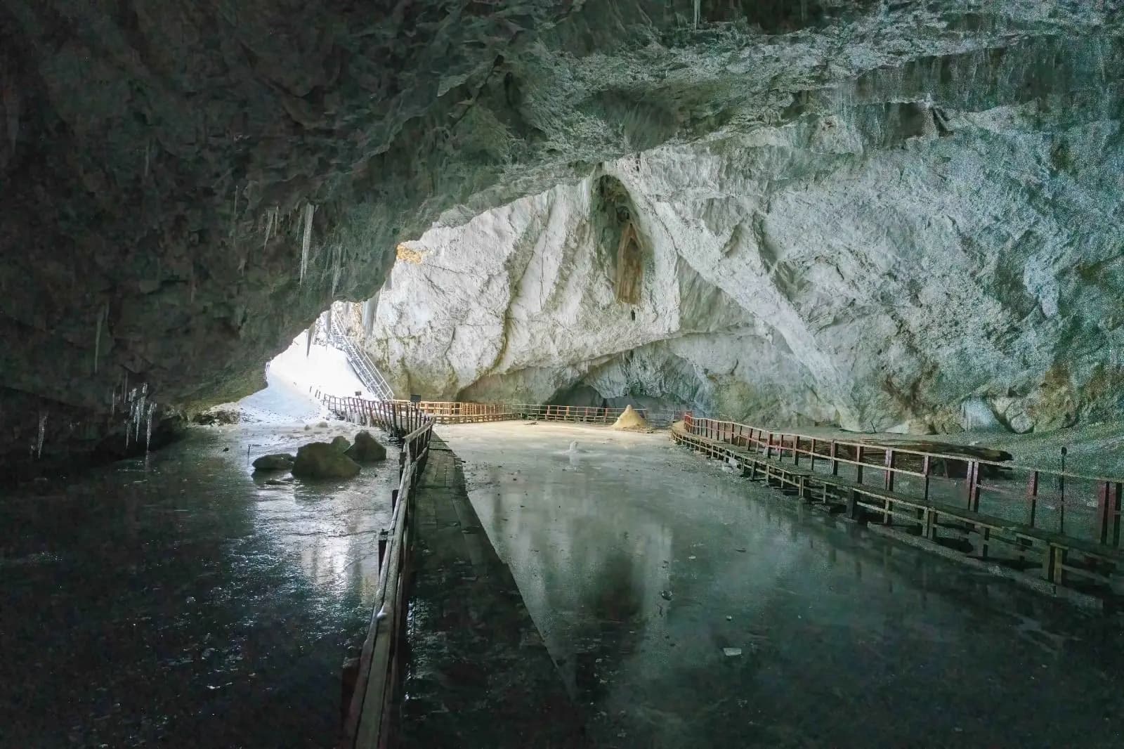 Inside the cave